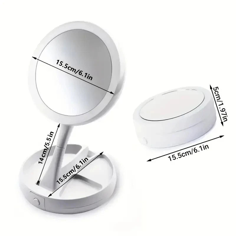 LuminaGlow - Precision LED Makeup Mirror