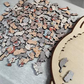 🐱🧩 Puzzle Chat en Bois 135 Pièces aux Tons Morandi – Cadre Unique en Forme Féline, Pièces Détaillées & Effet Anti-Stress (Cadeau Décoratif) !