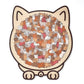 🐱🧩 Puzzle Chat en Bois 135 Pièces aux Tons Morandi – Cadre Unique en Forme Féline, Pièces Détaillées & Effet Anti-Stress (Cadeau Décoratif) !