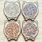 🐱🧩 Puzzle Chat en Bois 135 Pièces aux Tons Morandi – Cadre Unique en Forme Féline, Pièces Détaillées & Effet Anti-Stress (Cadeau Décoratif) !