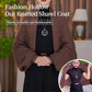 Veste-châle ajourée en maille tendance