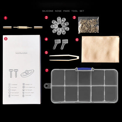 Kit de réparation pour plaquettes nasales de lunettes