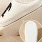🐾🤍 Chaussons d'intérieur Mignons et Doux pour Femme - Design Mignon Teckel + Mélange Coton Hivernal & Semelle Confort en EVA !