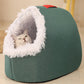 🐾❄️ Panier Grotte Hivernal pour Animal – Havre de Douceur, Design Isolé et Épuré !