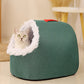 🐾❄️ Panier Grotte Hivernal pour Animal – Havre de Douceur, Design Isolé et Épuré !