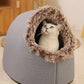 🐾❄️ Panier Grotte Hivernal pour Animal – Havre de Douceur, Design Isolé et Épuré !