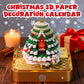 🎄✨ Calendrier de l'Avent Déco 3D en Papier – Illustrations Cartoon, Design à Dévoilement Hebdomadaire & Double Fonction (Marque-page + Porte-stylo) !