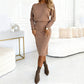 Women’s Ribbed Knit Top & Skirt Set