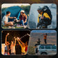 ⛺️🔋💡 Lampe de Secours Extérieure – Charge Manivelle + Solaire + USB, Éclairage LED & Powerbank (Durable & Portable) !