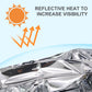 🚨🌬️ Couverture de Survie Imperméable Portable Double Face – Certifiée (CE/ISO), Réflexion Thermique ≥90% & Compacte !